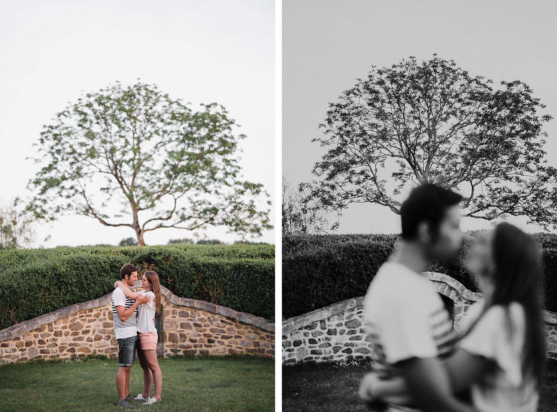 beautiful countryside couple shooting